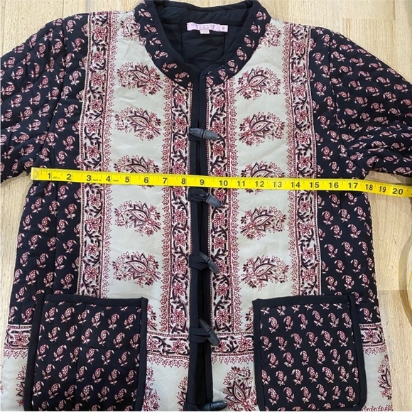 Calypso St. Barth silk quilted jacket EUC - Picture 5 of 11